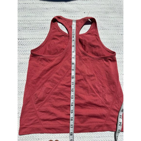 Papaya Active Tank Top Womens Small Pink Crop Racerback Crew back Activewear - Picture 7 of 8